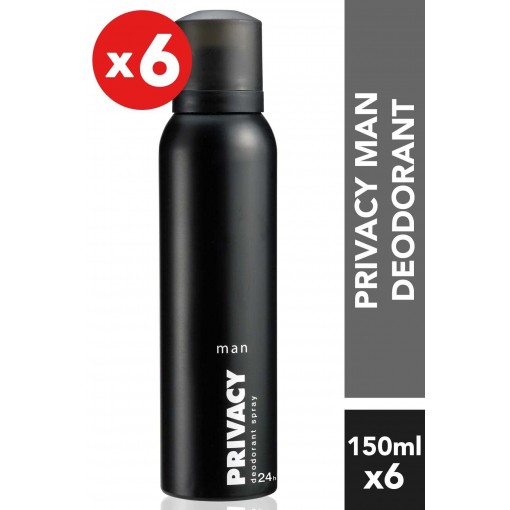 Privacy 6'Lı Erkek Deodorant - 6X150 ml