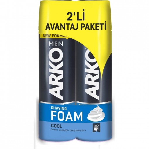 Arko Men Cool Tıraş Köpüğü 2’li Avantaj Paketi (2x200 ml)