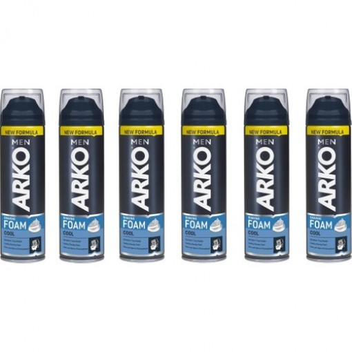 Arko Men Tıraş Köpüğü Cool 200 ml x 6 Adet Arko Men Tıraş Köpüğü Cool 200 ml x 6 Adet