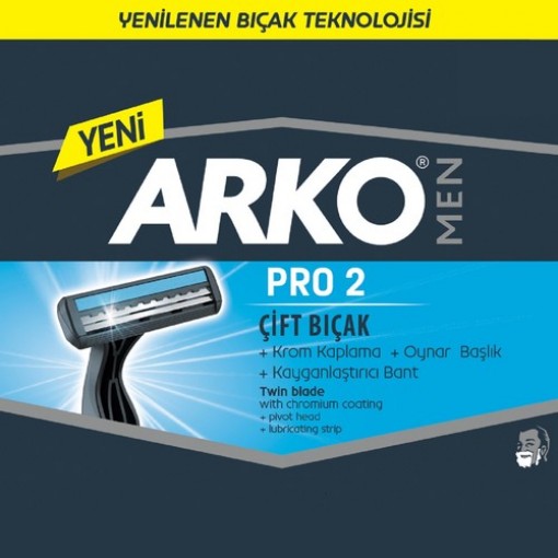 Arko Men T2 Pro Çift Bıçaklı Tıraş Bıçağı 5 li