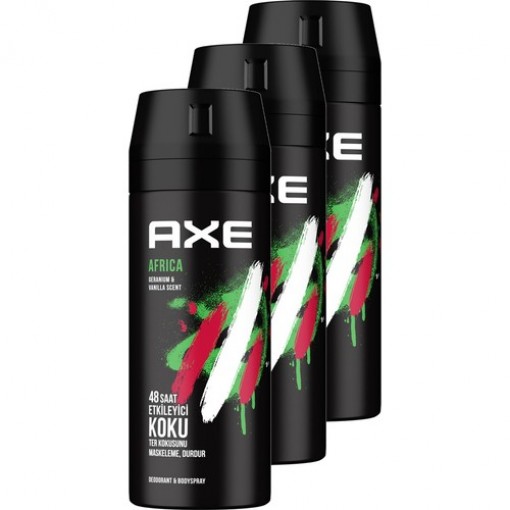 Axe Africa Erkek Deodorant 150 ml 3 lü Set