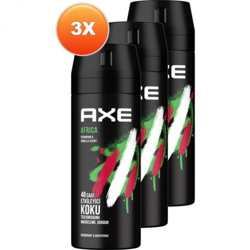 Axe Africa Erkek Deodorant 150 ml 3 lü Set