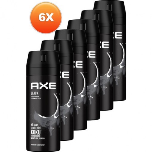 Axe Black Erkek Deodorant 150 ml 6'lı Set