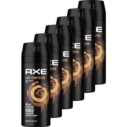 Axe Dark Temptation Erkek Deodorant 150 ml 6'lı Set