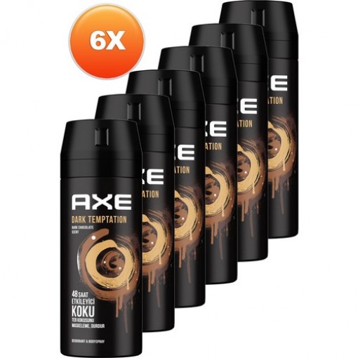 Axe Dark Temptation Erkek Deodorant 150 ml 6'lı Set