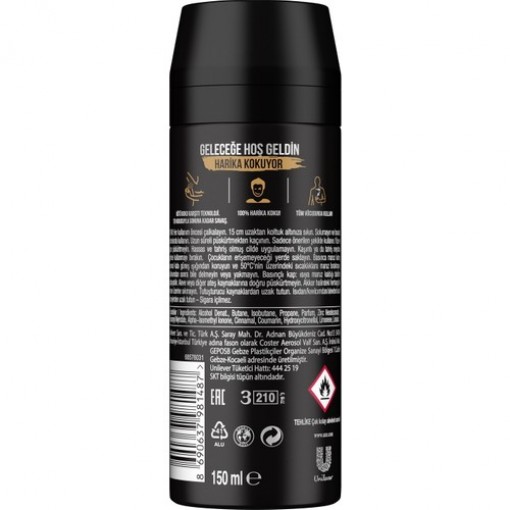 Axe Men Deodorant Leather & Cookies 150 ml - 3 Adet