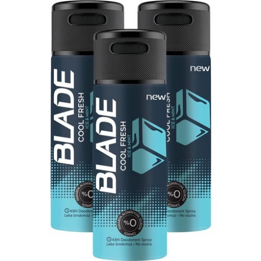 Blade Cool Fresh Deodorant 3x150ml