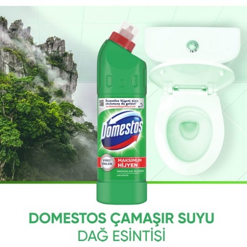 Domestos Dağ Esintisi Maksimum Hijyen Çamaşır Suyu 750 ml - 3 lü Paket Domestos Dağ Esintisi Maksimum Hijyen Çamaşır Suyu 750 ml - 3 lü Paket