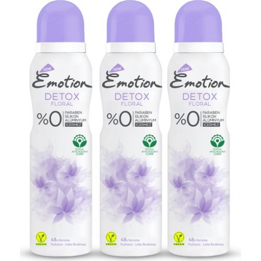 Emotion Detox Floral Deodorant 3X150ML
