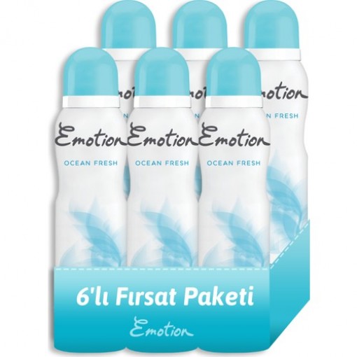 Emotion Ocean Fresh Kadın Deodorant 6x150ml