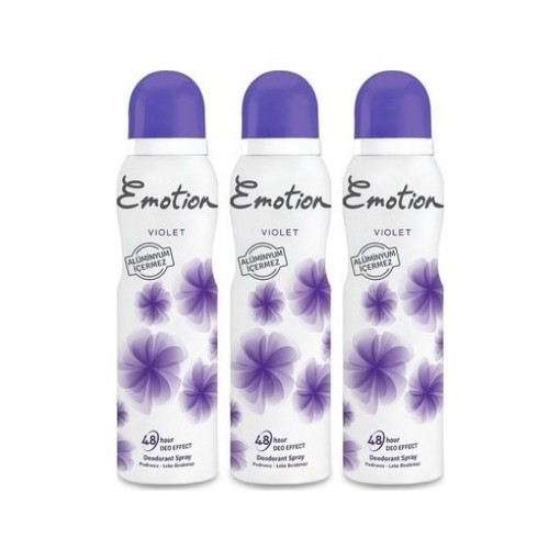 Emotion Violet Kadın Deodorant 150ml X 3