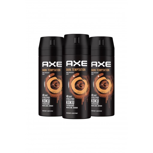 Axe Erkek Deodorant Sprey Dark Temptation 150 ml X3