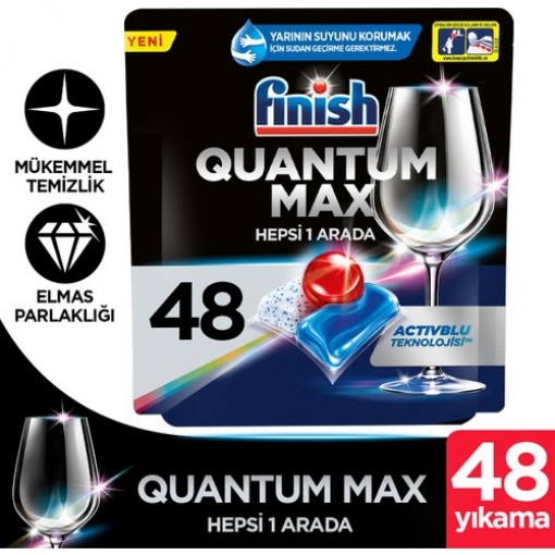 Finish Quantum Max Bulaşık Makinesi Tableti 48'li