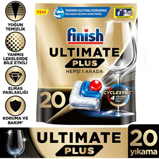 Finish Ultimate Plus Bulaşık Makinesi Tableti 20'li