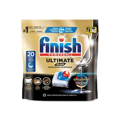 Finish Ultimate Plus Bulaşık Makinesi Tableti 20'li