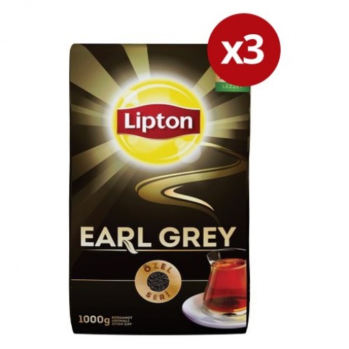 Lipton Earl grey Dökme Çay 1000gr X 3  lü