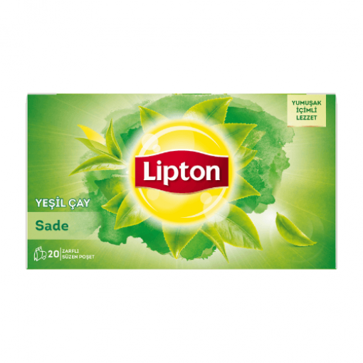 Lipton Yeşil Çay Sade  20 Li Bardak Poşet 40 G