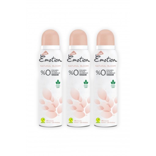 Emotion Natural Bloom Deodorant 3x150ml