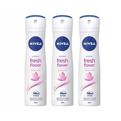 Nivea Fresh Flower Kadın Sprey Deodorant 3 x 150 ML