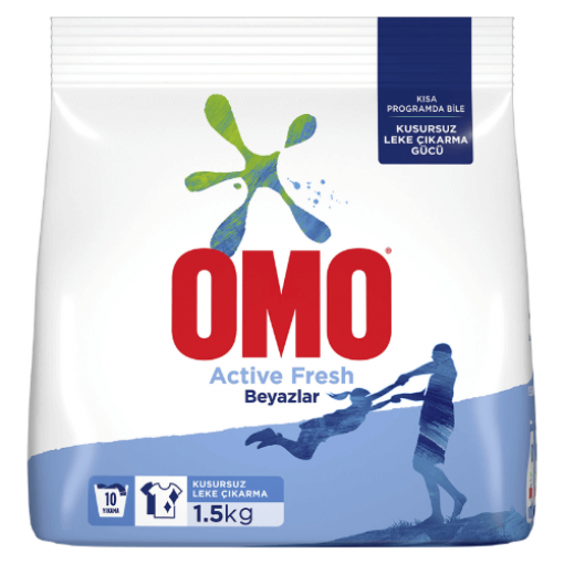 Omo Active Fresh Beyazlar Toz Deterjan 1.5 Kg