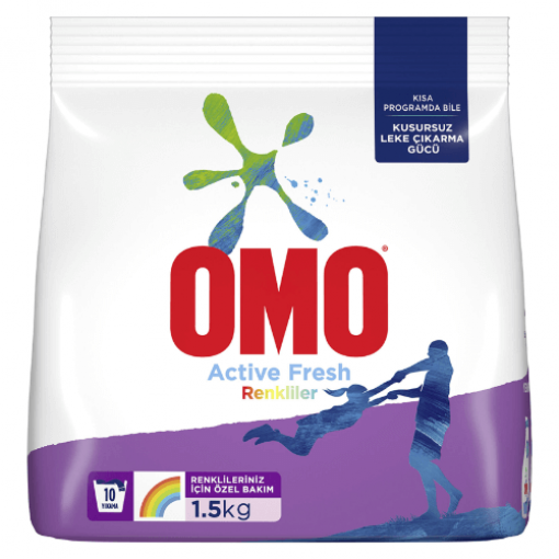 Omo Active Fresh Renkliler Toz Deterjan 1.5 Kg
